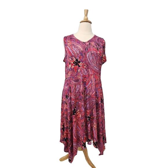 Avon Studio 1886 Size 18/20 (1X) pink Knit Sleeveless Pullover Sundress - Picture 1 of 10